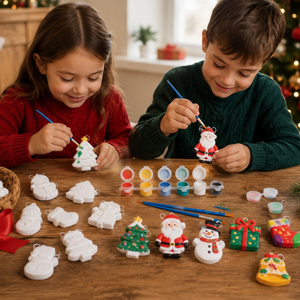 Christmas Plaster Painting Kit - Premium DIY Ornament Craft Set for Wholesale