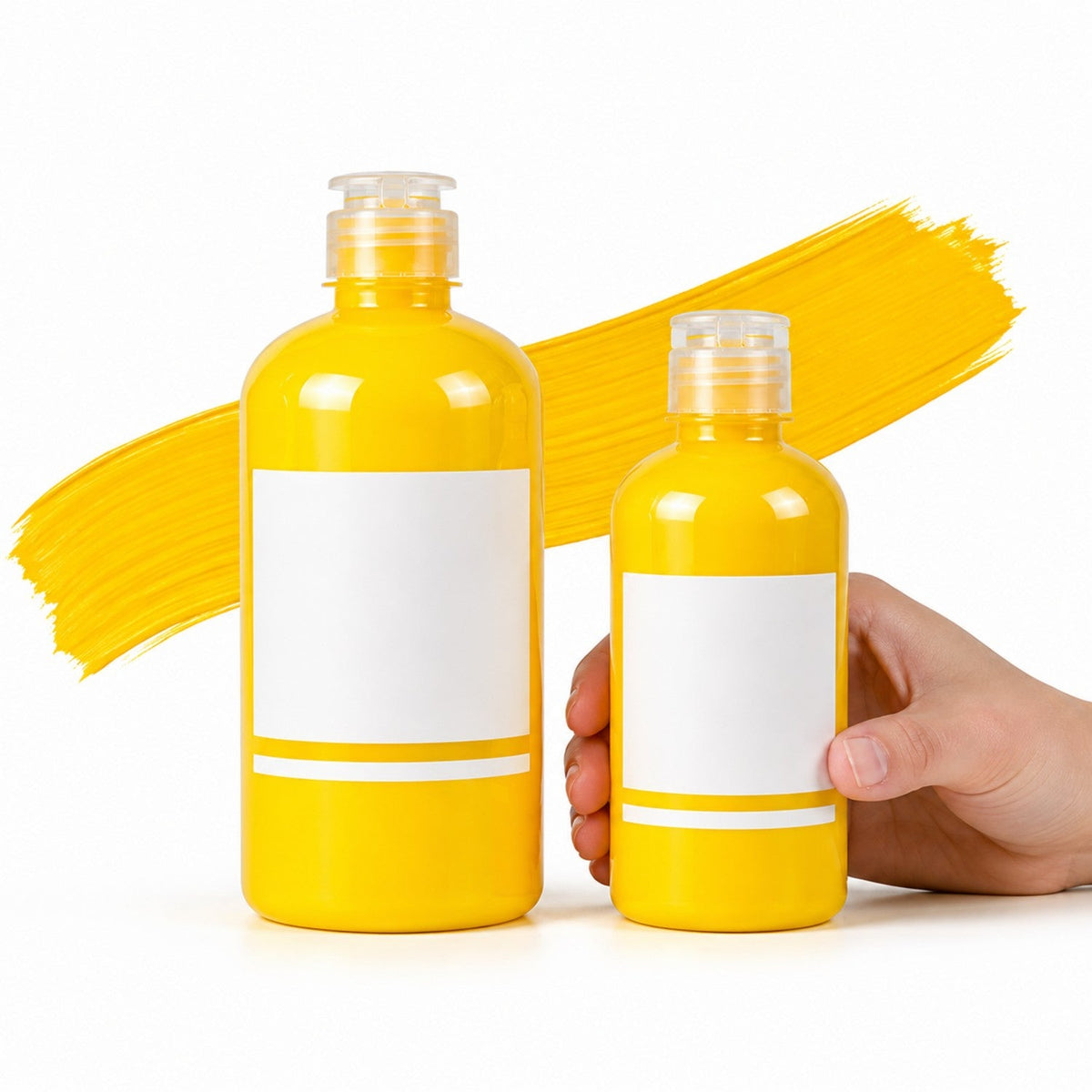 12-Color 500ml Acrylic Paint Bottles - Premium Bulk Acrylic Paints for Wholesale
