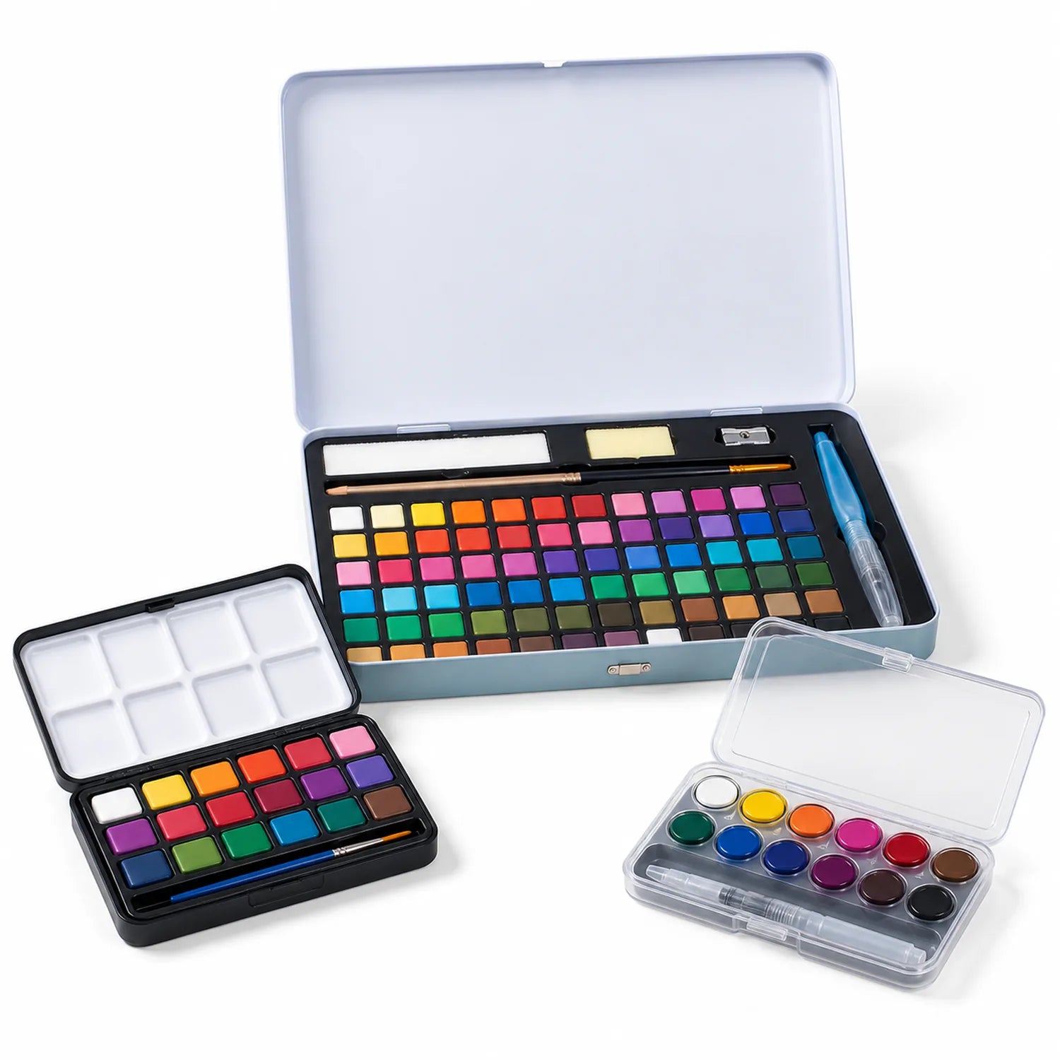 Watercolor Paint Set 3-Piece (60+14+12) - image 01