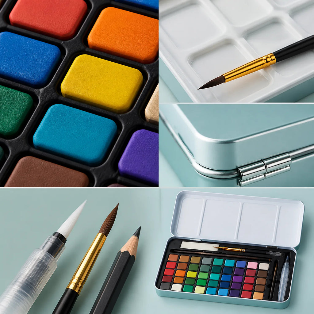 Watercolor Paint Set 3-Piece (60+14+12) - image 04