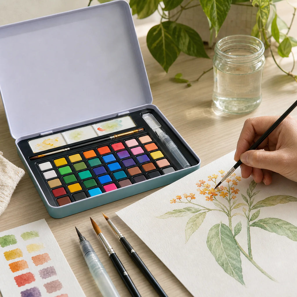 Watercolor Paint Set 3-Piece (60+14+12) - image 05