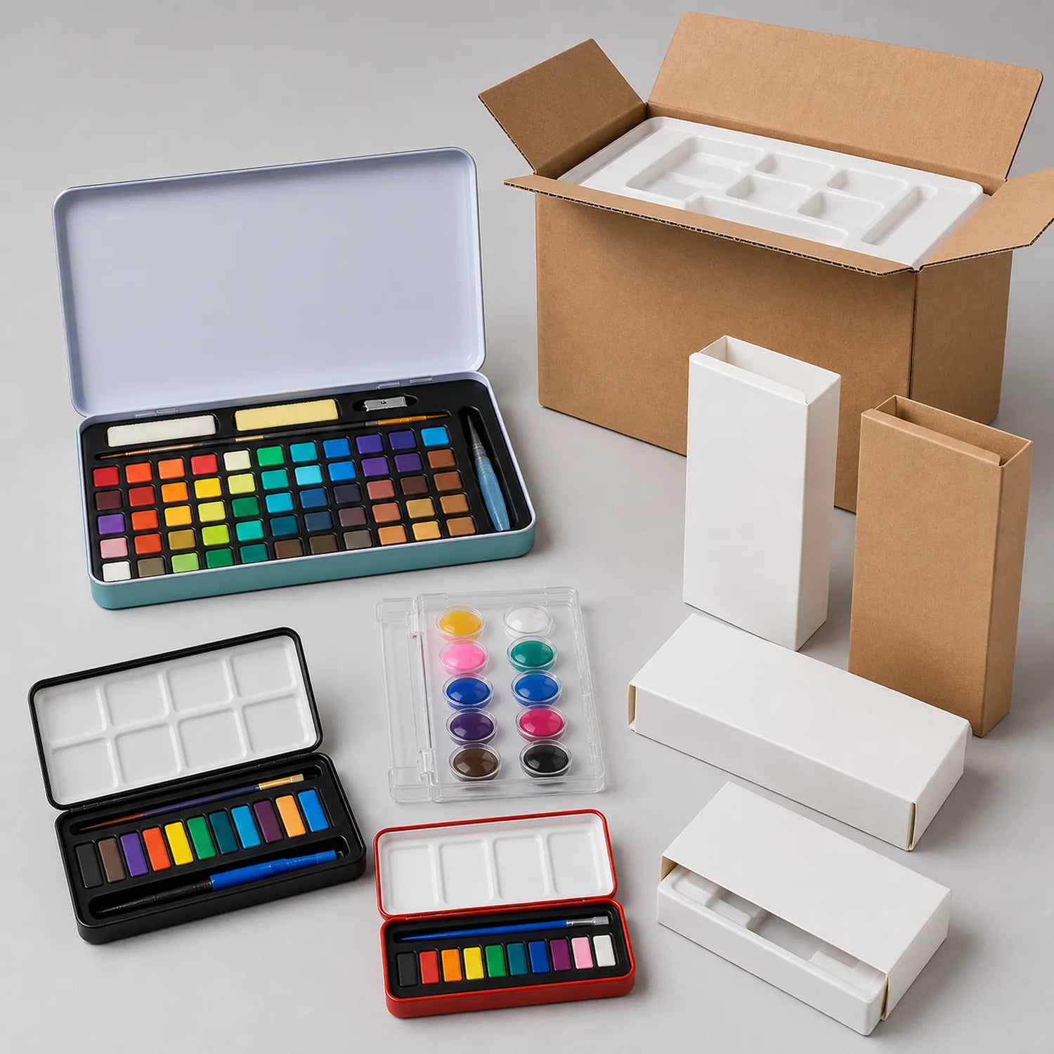 Watercolor Paint Set 3-Piece (60+14+12) - image 06