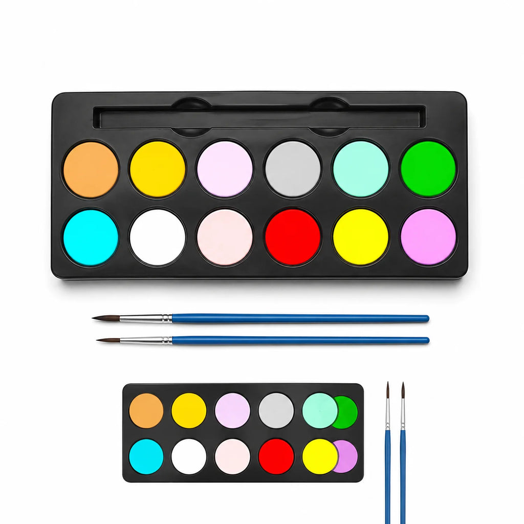 12-Color Watercolor Paint Set (Pan) - image PAINT