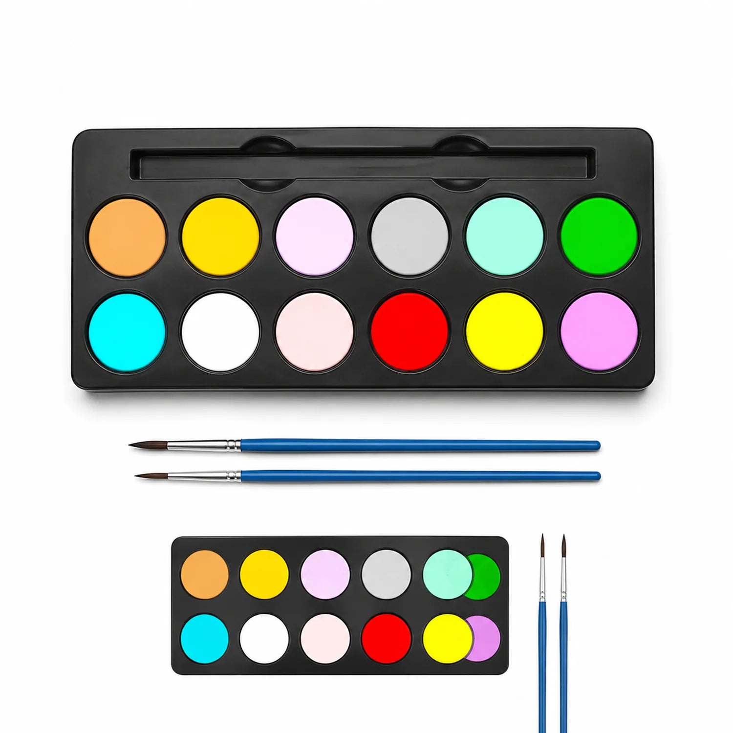 12-Color Watercolor Paint Set (Pan) - image PAINT