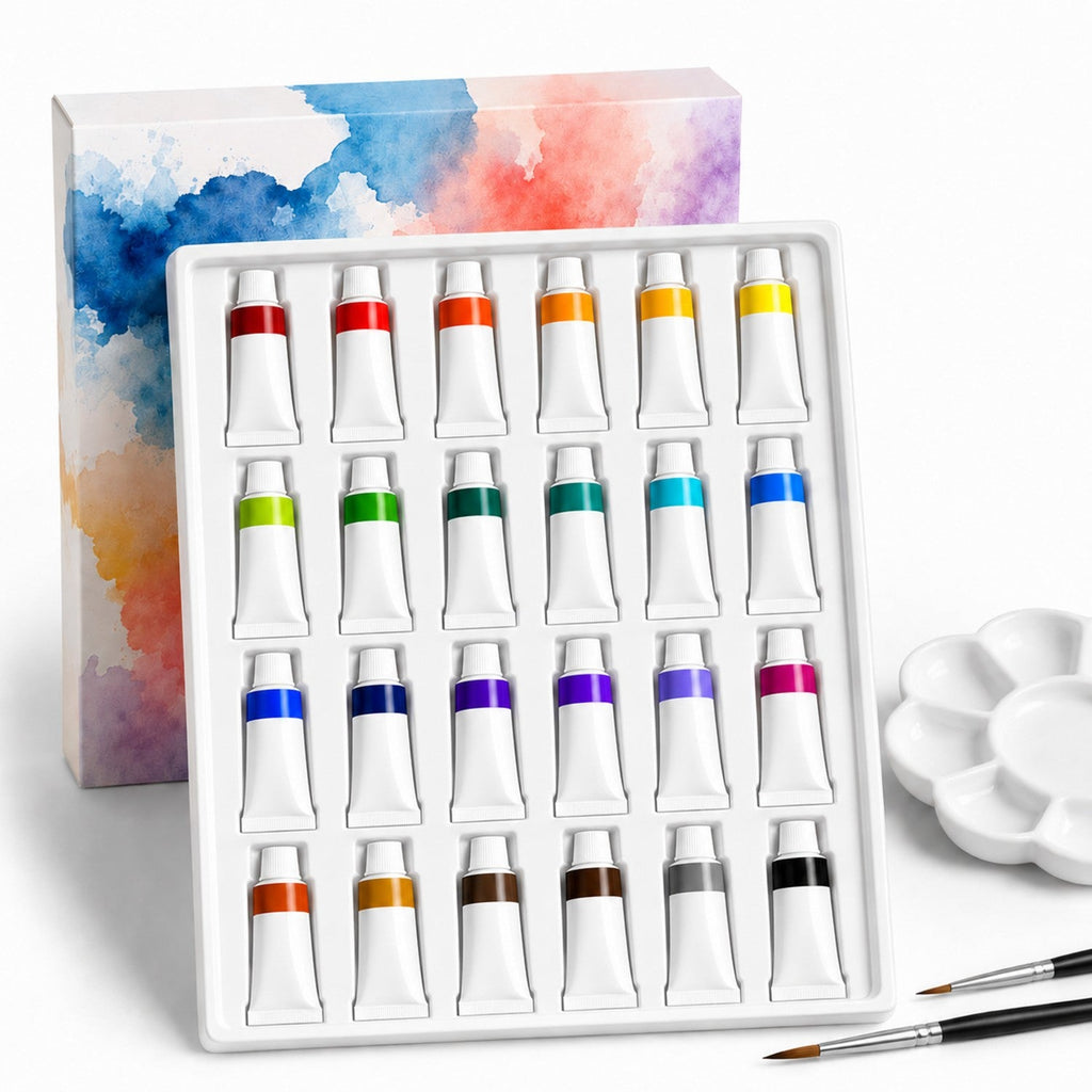 24-Color 12ml Watercolor Paint Set - Premium Artist Watercolors for Wholesale