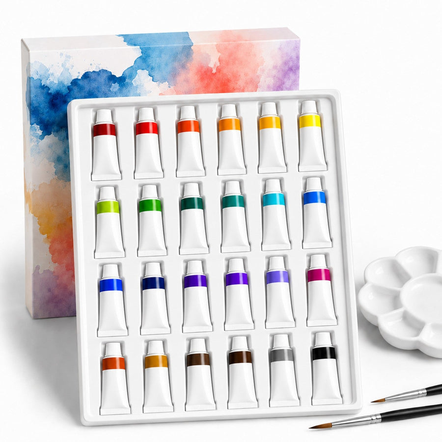 24-Color 12ml Watercolor Paint Set - Premium Artist Watercolors for Wholesale