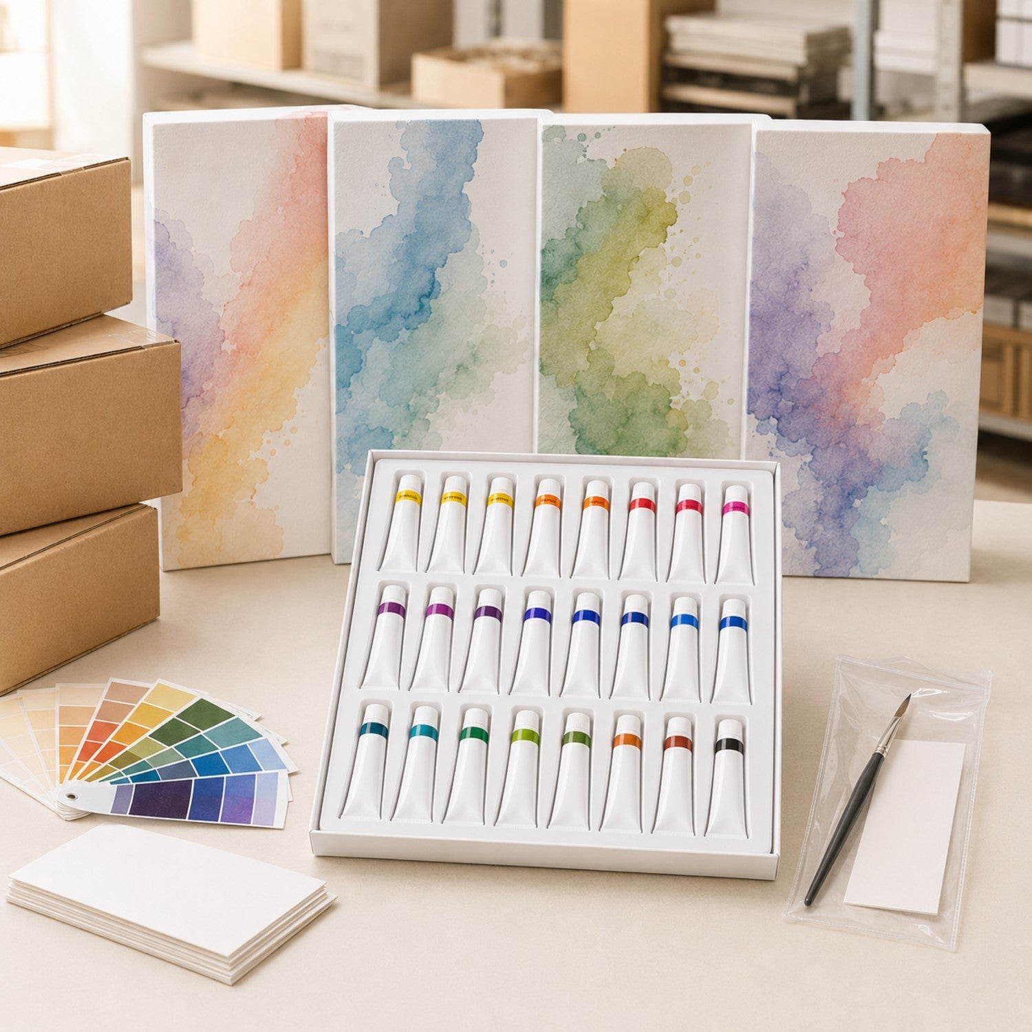 24-Color 12ml Watercolor Paint Set - Premium Artist Watercolors for Wholesale