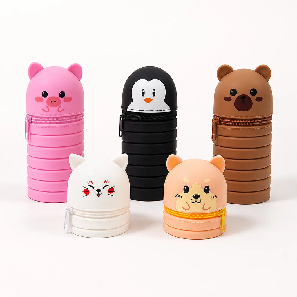 Animal Silicone Pencil Cases (5 pcs) - image 02
