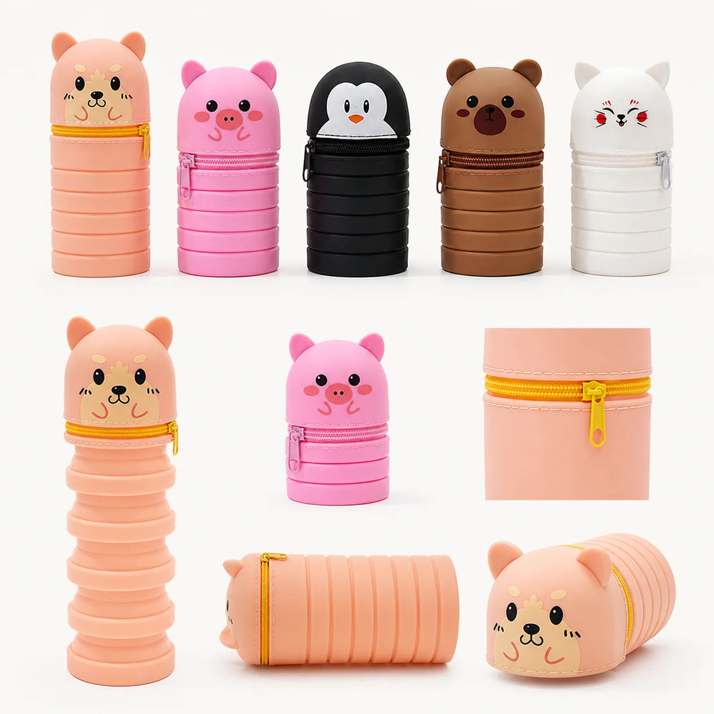 Animal Silicone Pencil Cases (5 pcs) - image 03