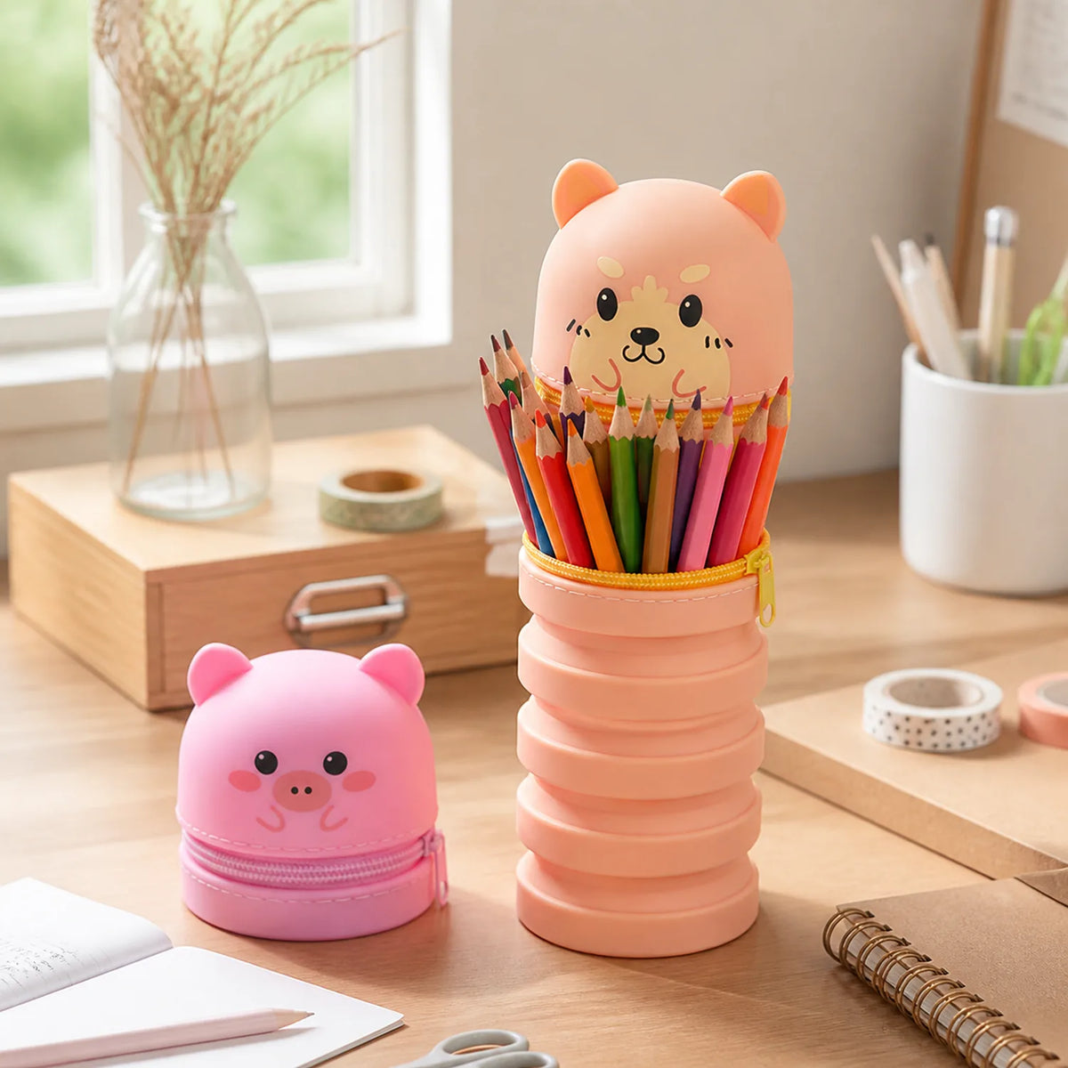 Animal Silicone Pencil Cases (5 pcs) - image 05