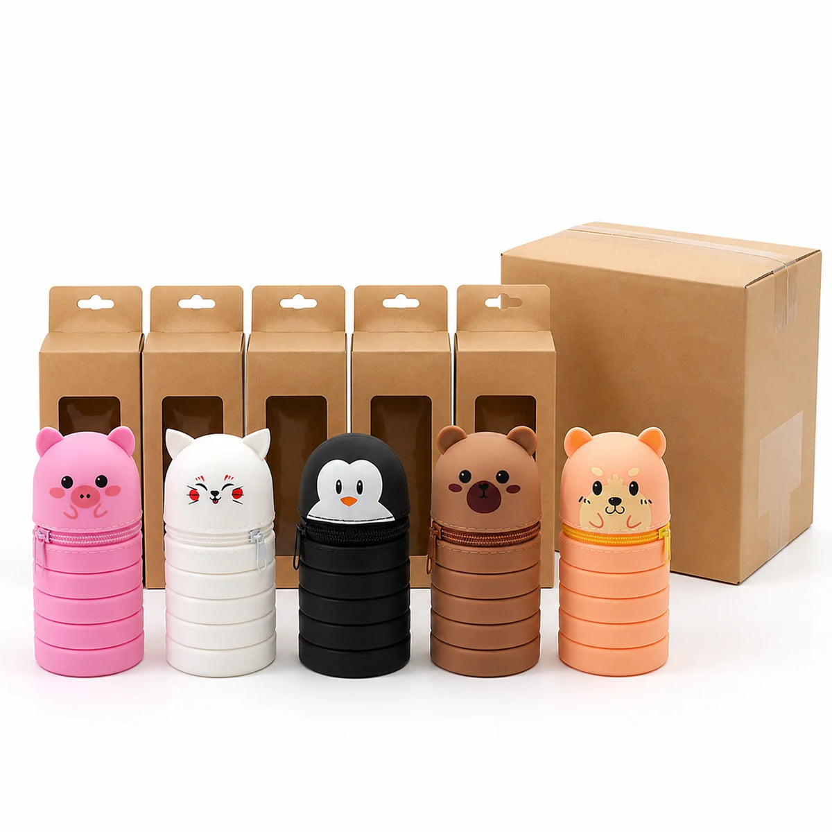 Animal Silicone Pencil Cases (5 pcs) - image 06