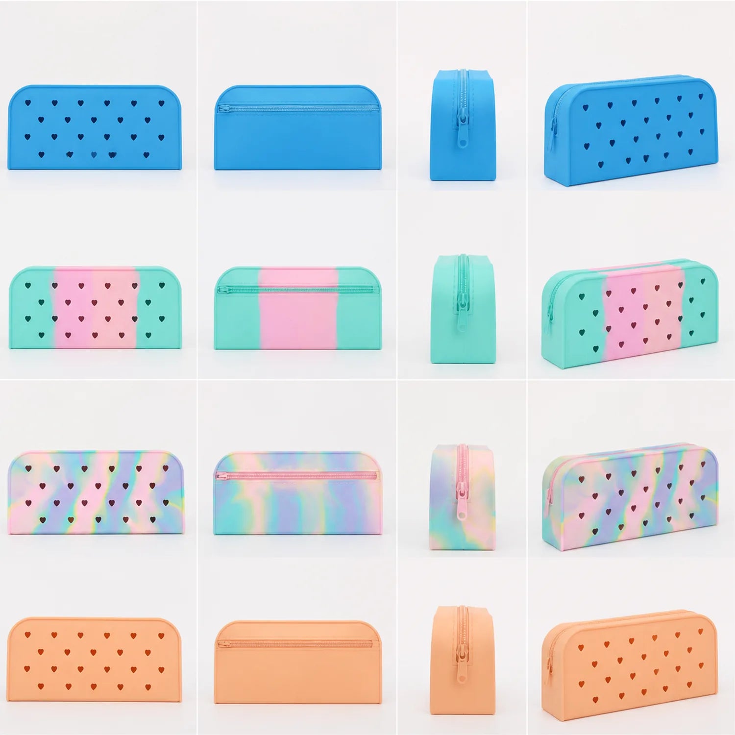 Heart Hollow Silicone Pencil Cases (4 pcs) - image 02