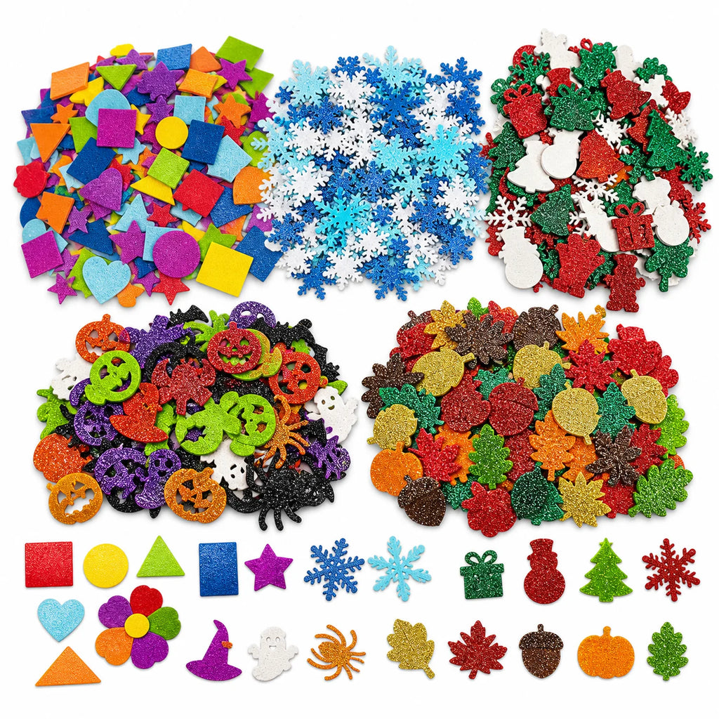 Glitter EVA Foam Sticker Assortment - image 01