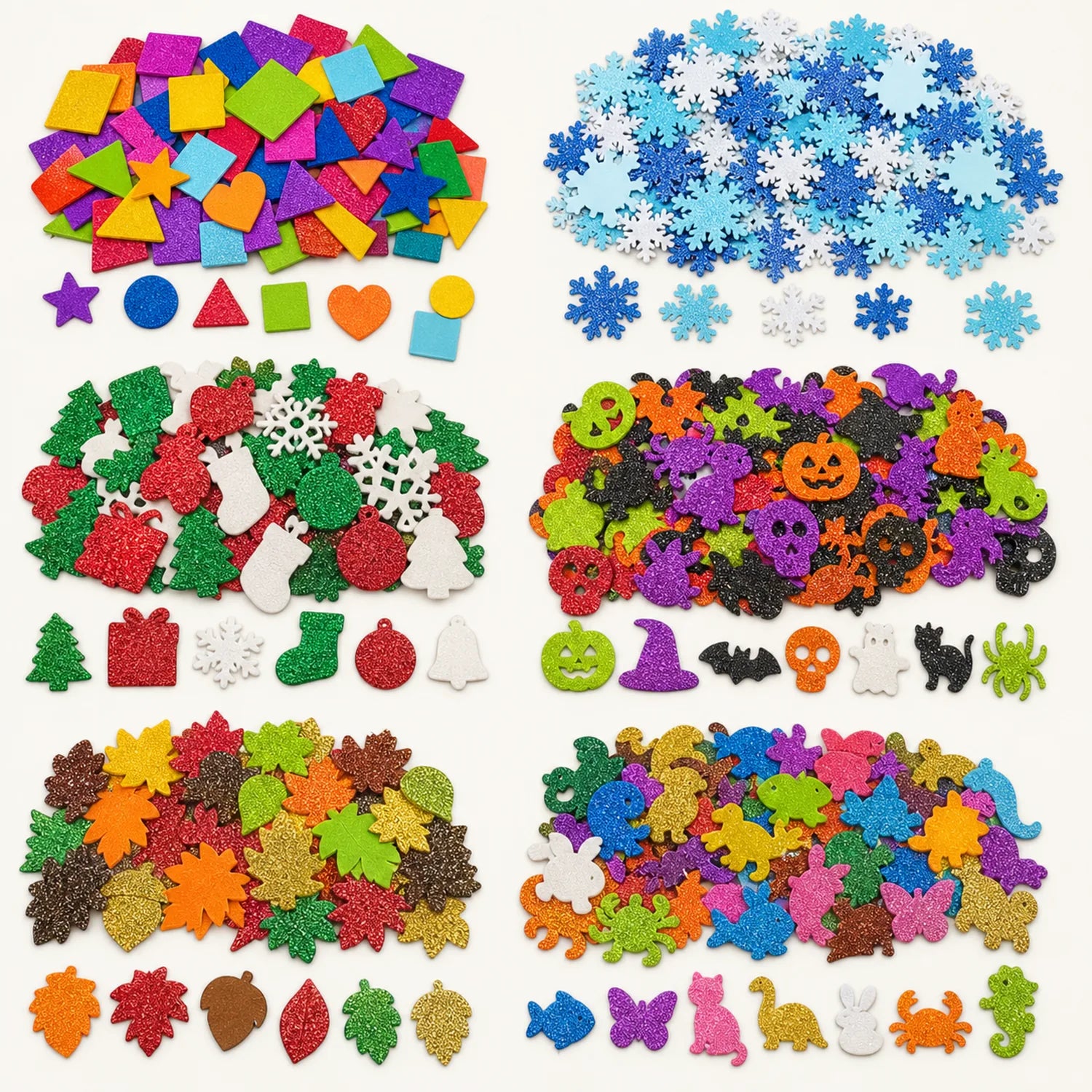 Glitter EVA Foam Sticker Assortment - image 03