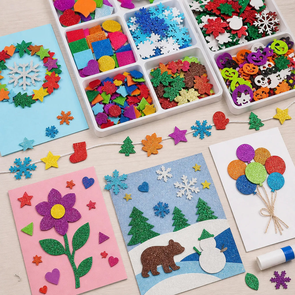 Glitter EVA Foam Sticker Assortment - image 05