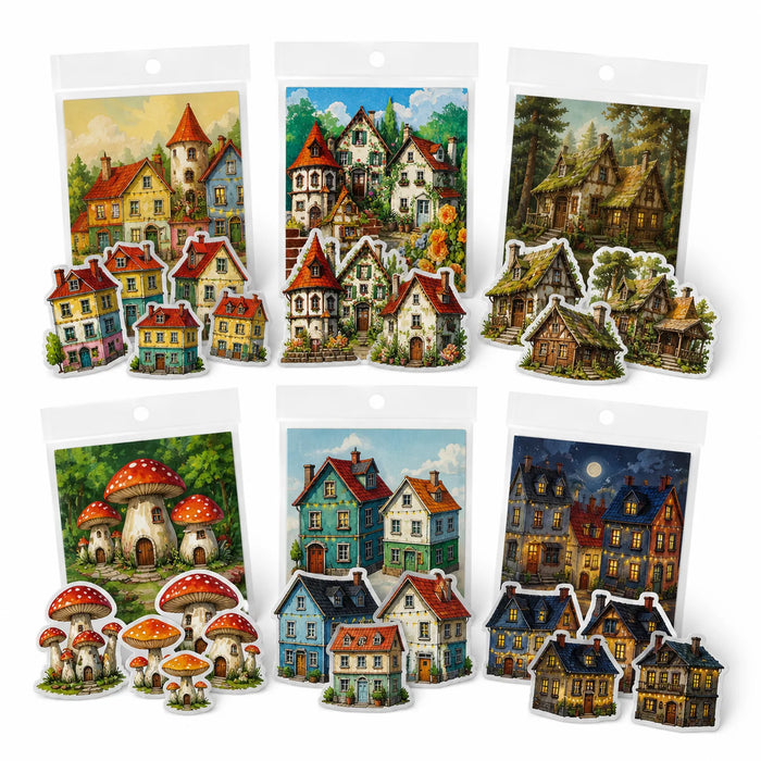 Fairy Tale Building Sticker Cards (6 sets) - image 01
