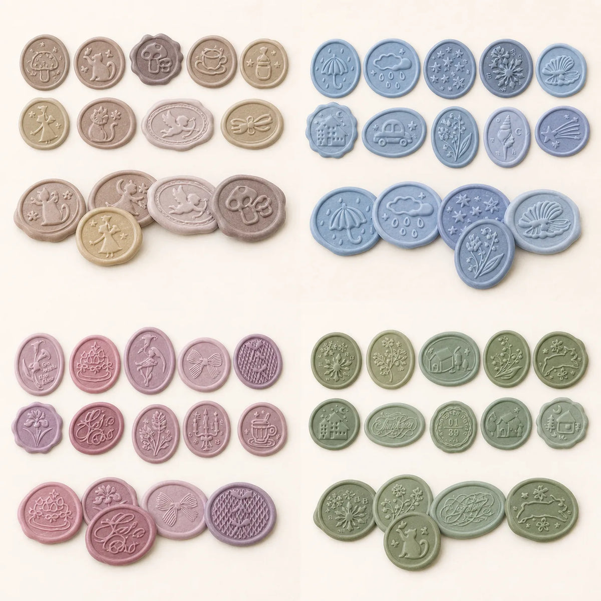 Wax Seal Style Stickers (4 themes x10) - image 02