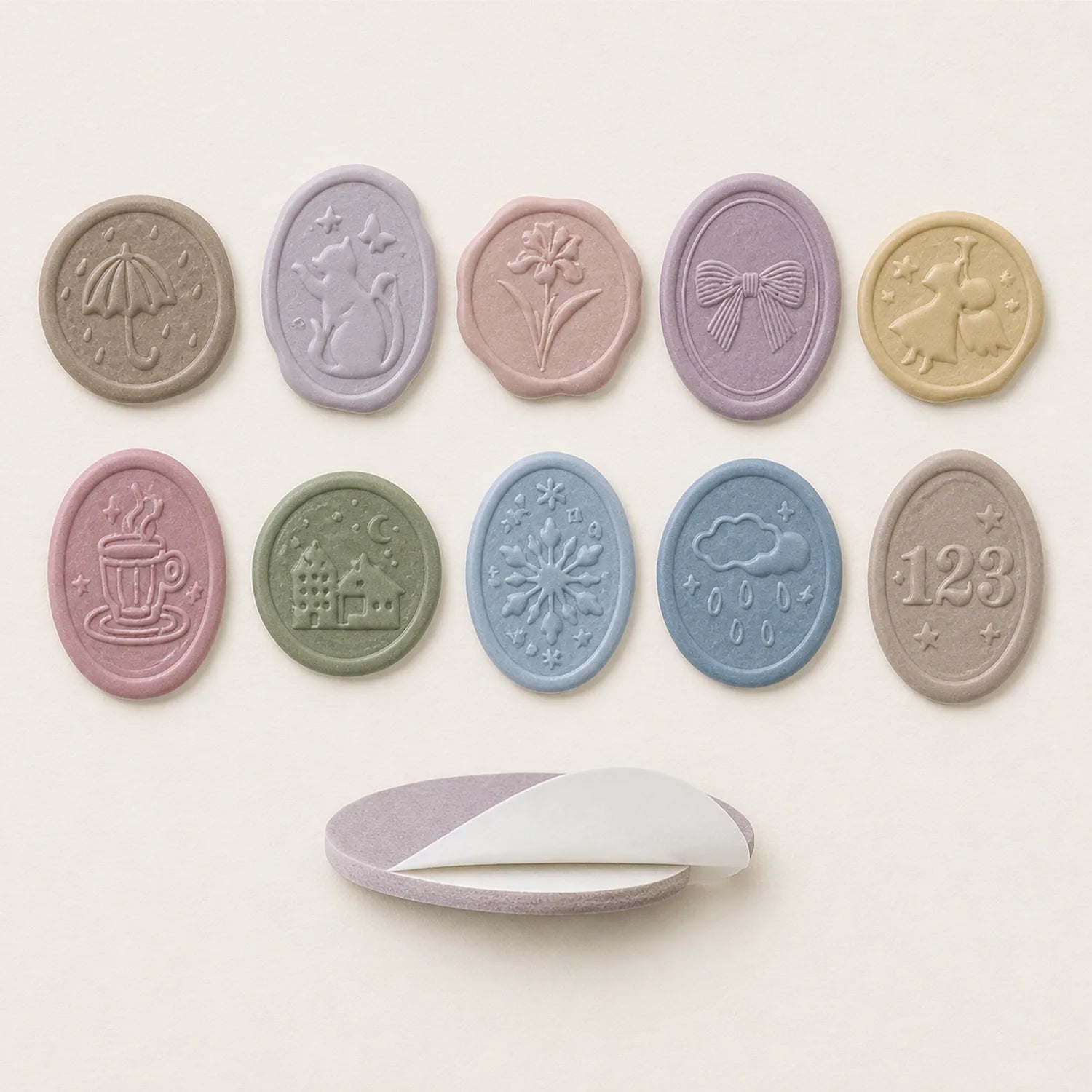 Wax Seal Style Stickers (4 themes x10) - image 03