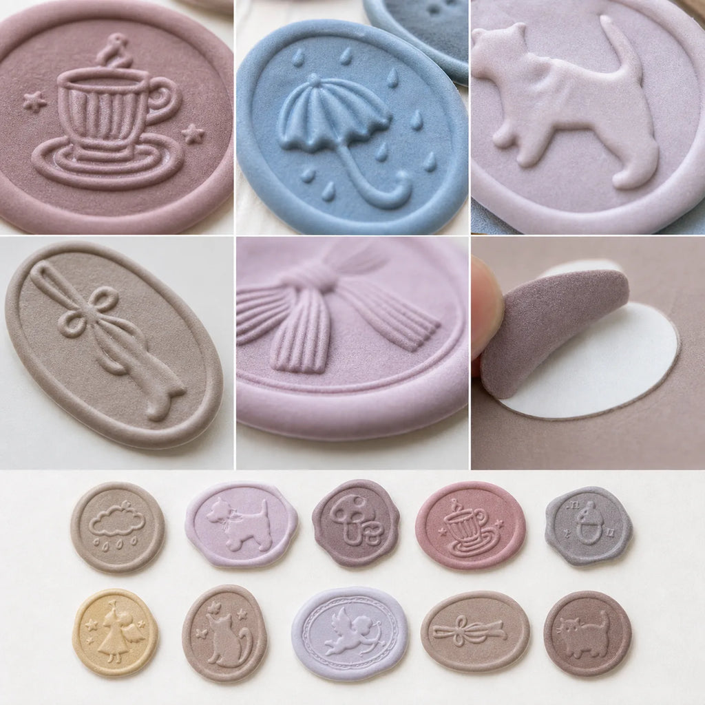 Wax Seal Style Stickers (4 themes x10) - image 04
