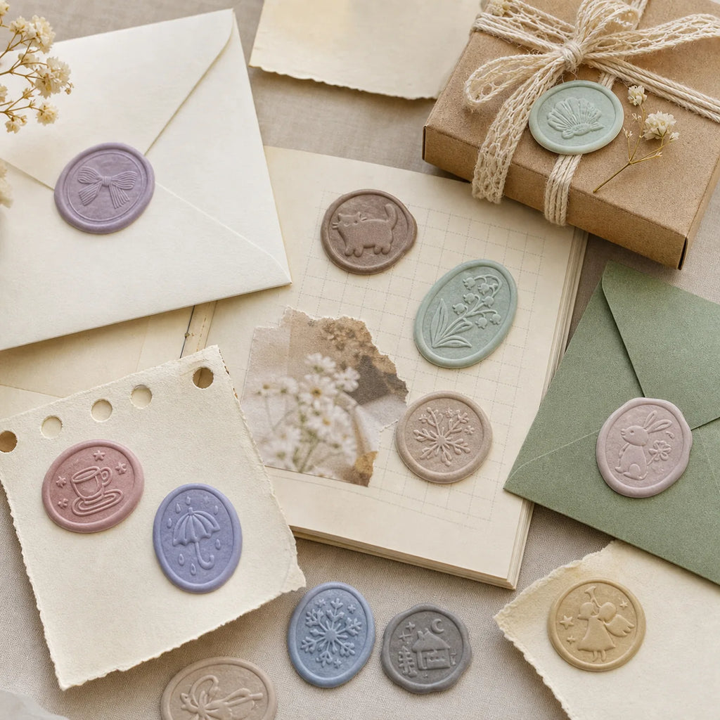Wax Seal Style Stickers (4 themes x10) - image 05