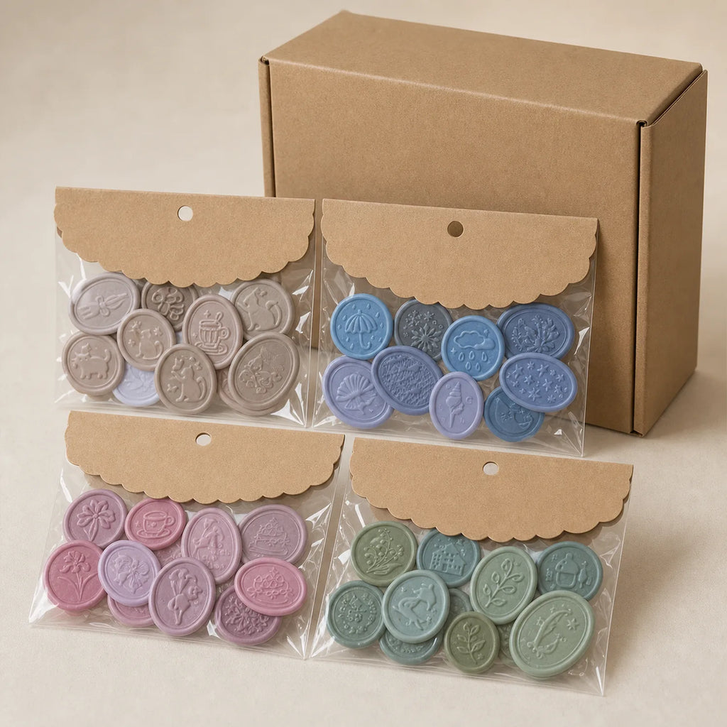Wax Seal Style Stickers (4 themes x10) - image 06