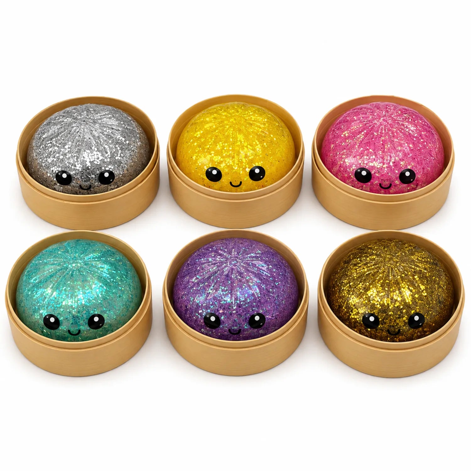 Glitter Dumpling Squishy (6 Colors) - image ECM