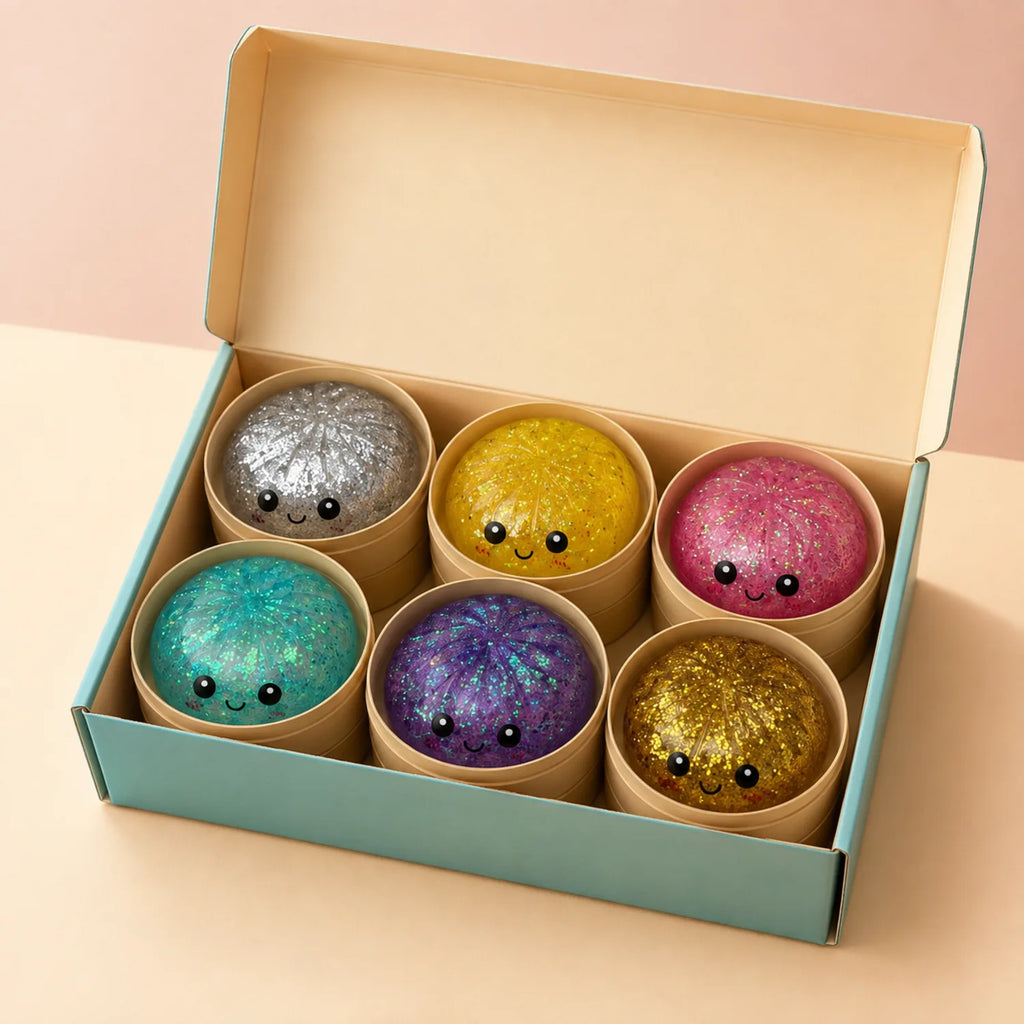 Glitter Dumpling Squishy (6 Colors) - image ECM