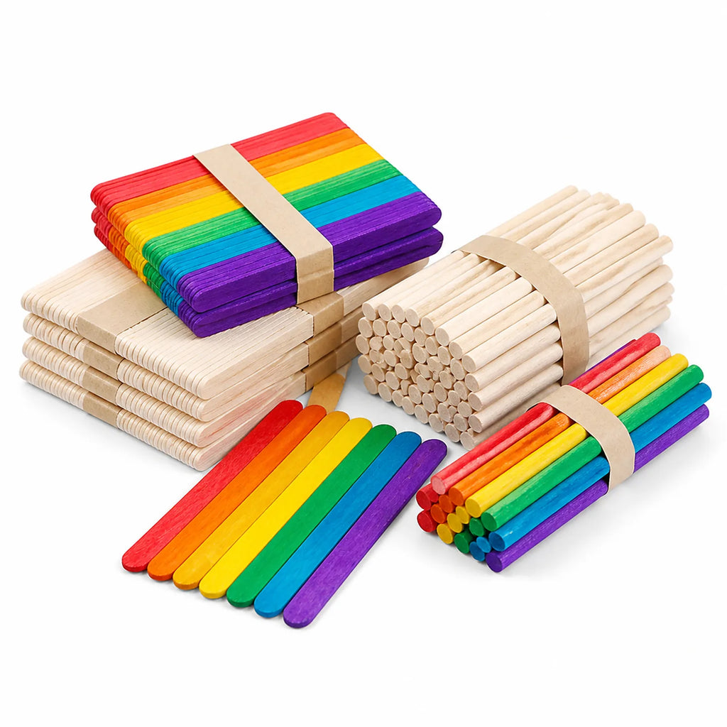 Wood Craft Sticks & Dowels Set - image 01