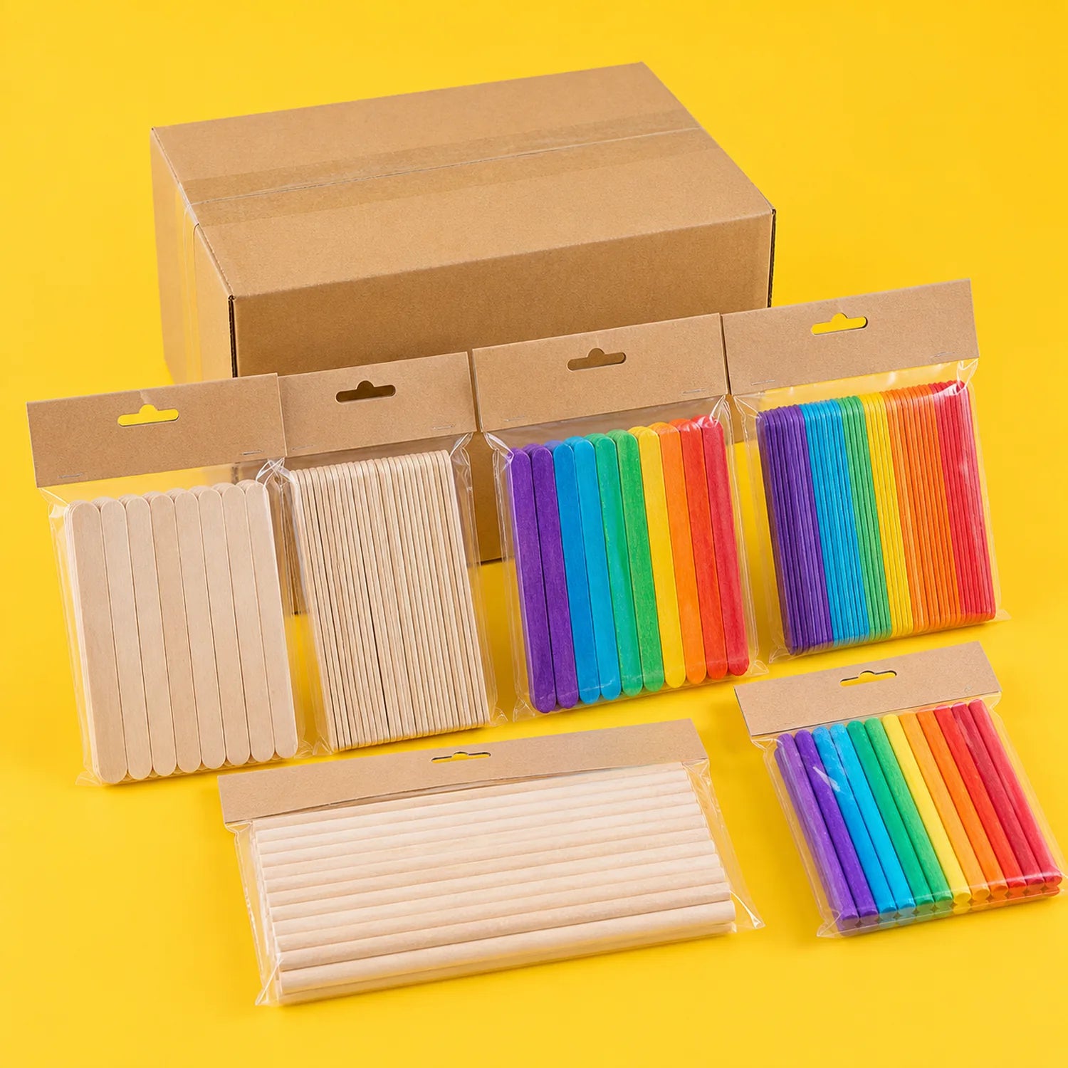 Wood Craft Sticks & Dowels Set - image 06
